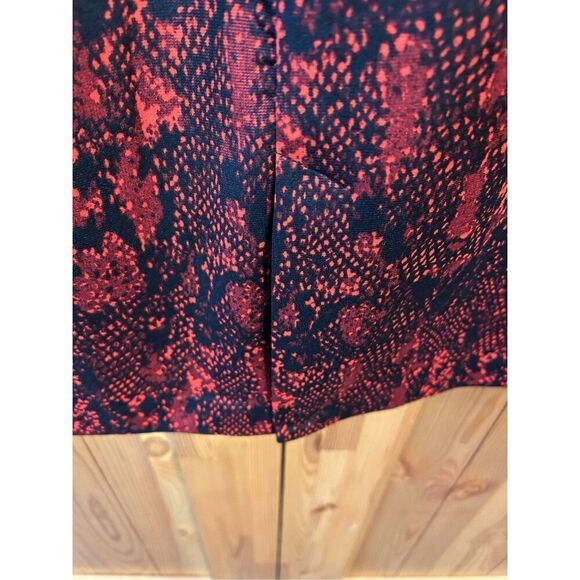 MICHAEL KORS sleeveless dress-sz 14 snake print-faux leather waist nwt (0442) - Picture 8 of 11